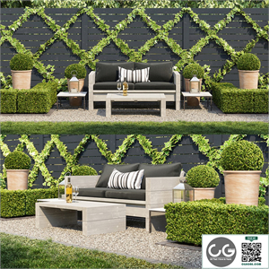 Garden seating area