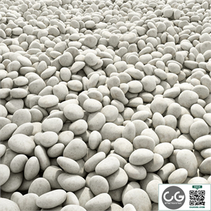 Pebble wite road 2 / Road from white pebbles 2