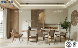 DINING ROOM SKETCHUP MODEL