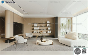 LIVINGROOM SKETCHUP MODEL