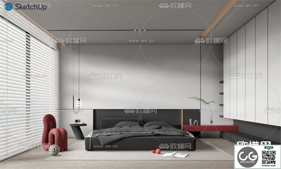 BEDROOM SKETCHUP MODEL