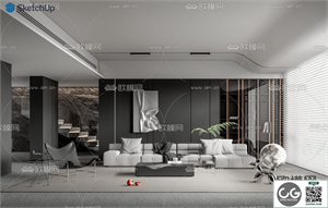 LIVING ROOM SKETCHUP MODEL