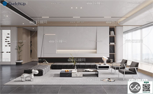 LIVING ROOM SKETCHUP MODEL