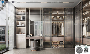 CLOAKROOM SKETCHUP MODEL