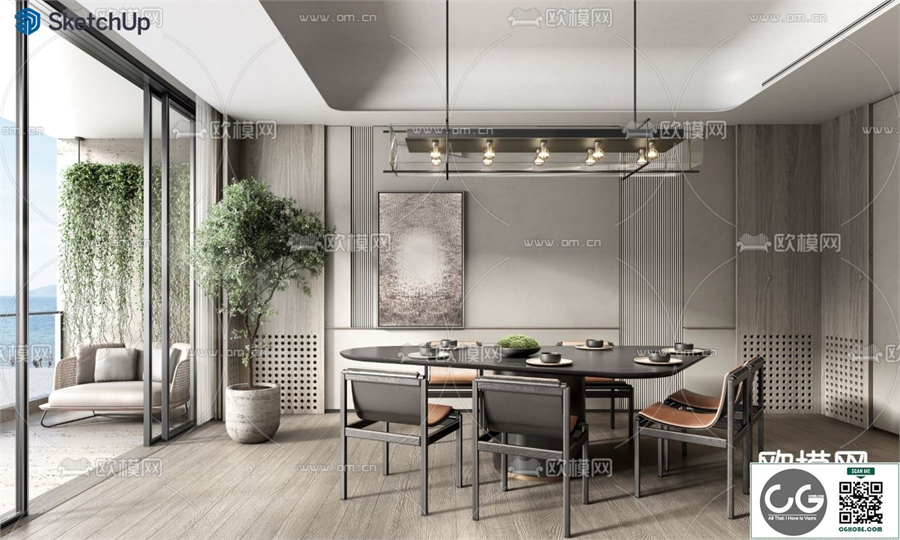DINING ROOM SKETCHUP MODEL