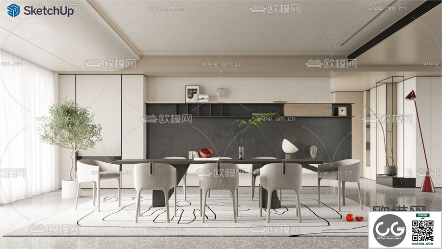 DINING ROOM SKETCHUP MODEL