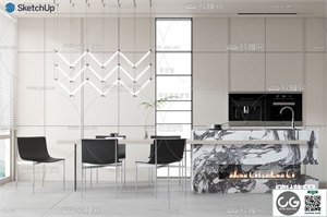 DINING ROOM SKETCHUP MODEL