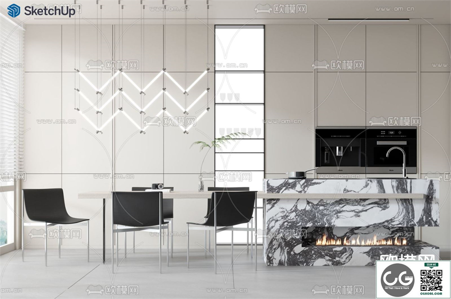 DINING ROOM SKETCHUP MODEL