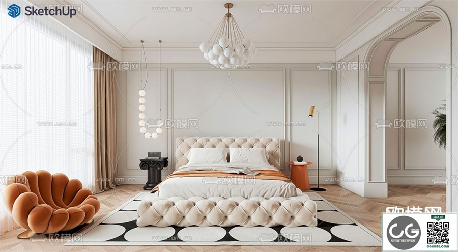 BEDROOM SKETCHUP MODEL