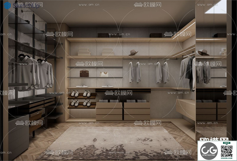 CLOAKROOM SKETCHUP MODEL