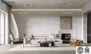 LIVINGROOM SKETCHUP MODEL