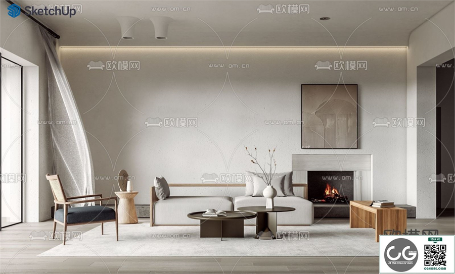 LIVINGROOM SKETCHUP MODEL