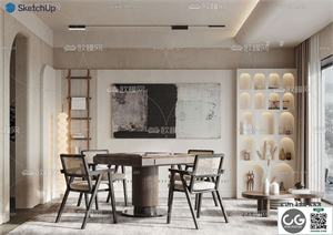 DINING ROOM SKETCHUP MODEL