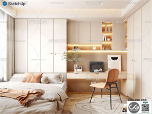 BEDROOM SKETCHUP MODEL