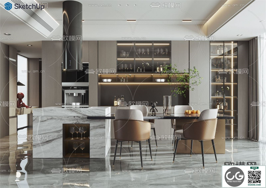 DINING ROOM SKETCHUP MODEL 