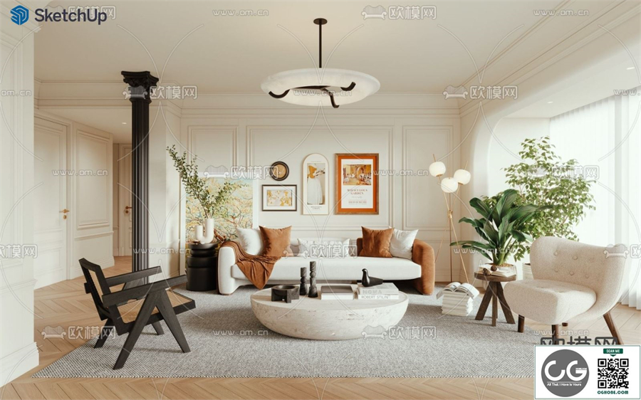 LIVINGROOM SKETCHUP MODEL