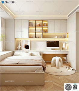 BEDROOM SKETCHUP MODEL
