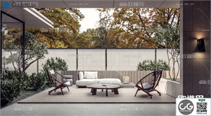 MINIATURE GARDEN SKETCHUP MODEL