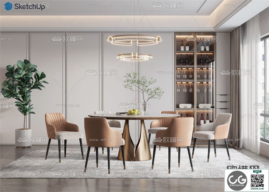DINING ROOM SKETCHUP MODEL 