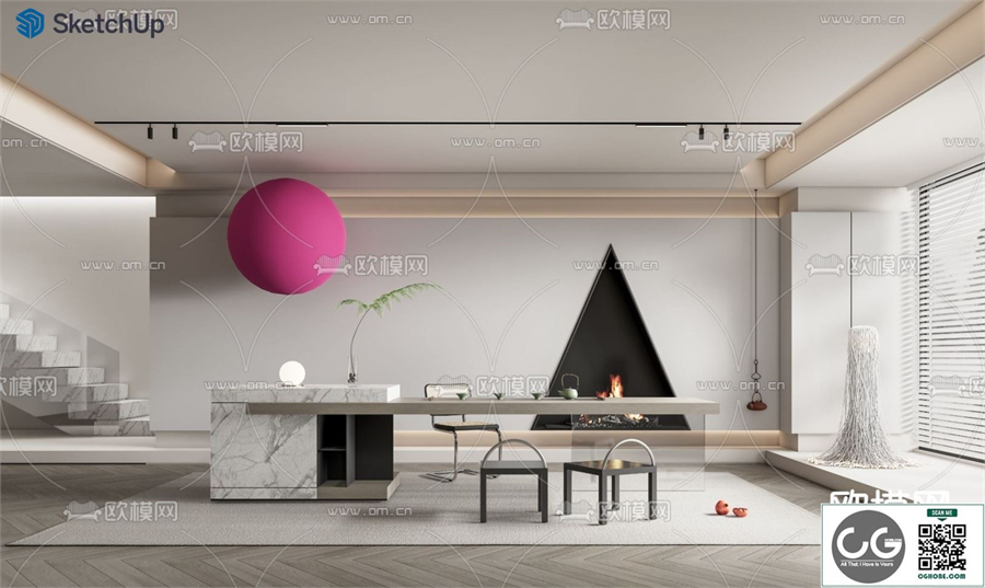 DINING ROOM SKETCHUP MODEL 