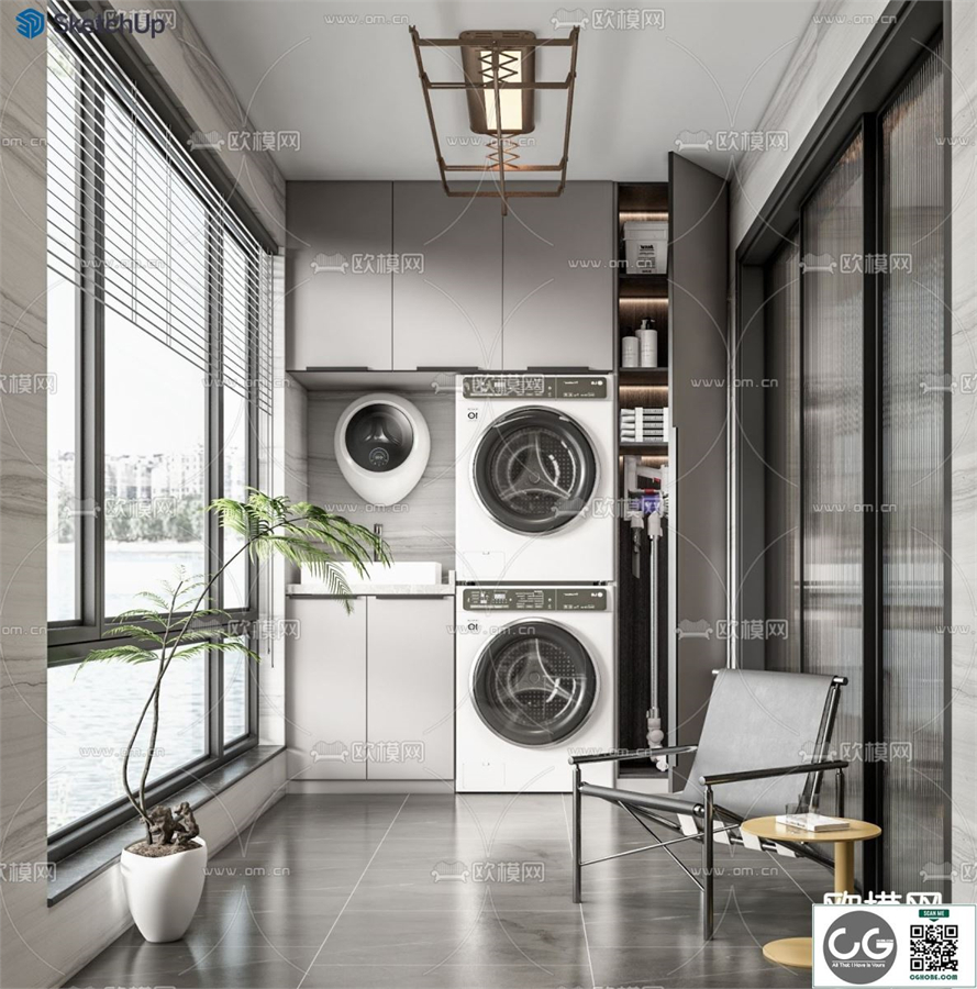 LAUNDRY SKETCHUP MODEL