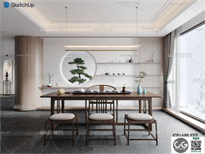 TEAROOM SKETCHUP MODEL