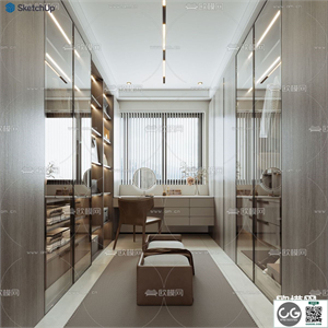 CLOAKROOM SKETCHUP MODEL