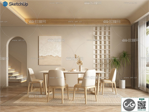 DINING ROOM SKETCHUP MODEL 