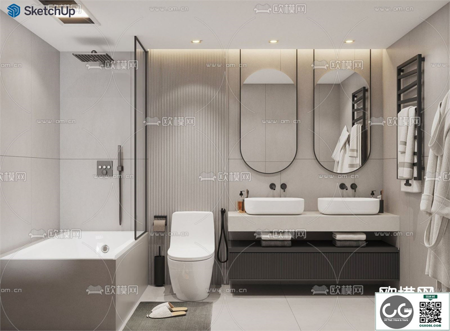 BATHROOM SKETCHUP MODEL