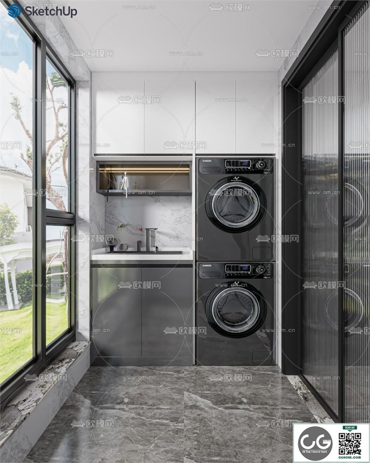 LAUNDRY SKETCHUP MODEL