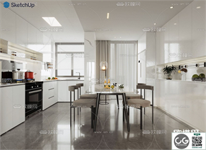 DINING ROOM SKETCHUP MODEL 