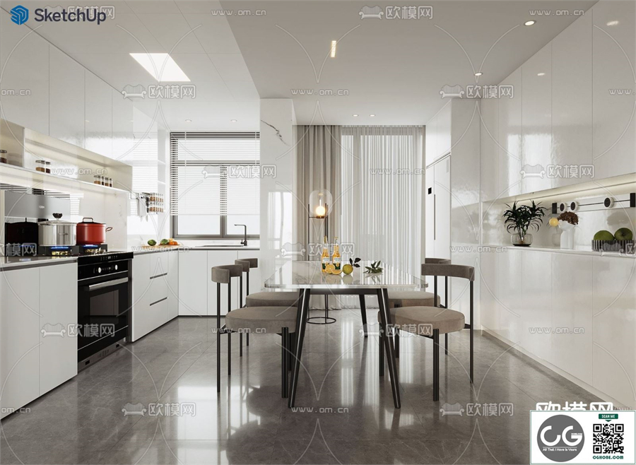DINING ROOM SKETCHUP MODEL 