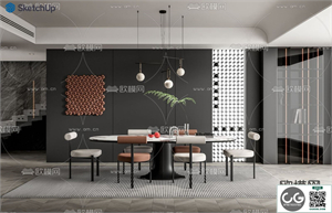 DINING ROOM SKETCHUP MODEL 