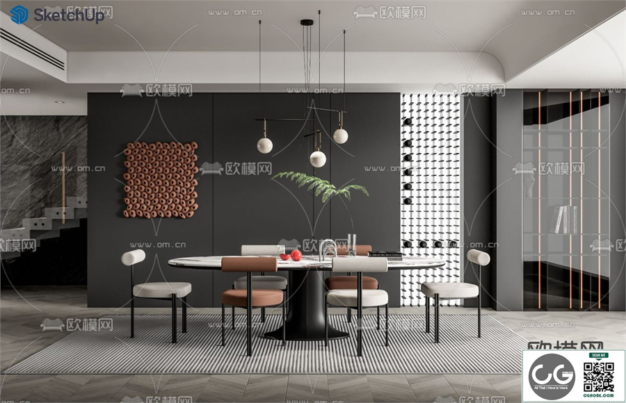 DINING ROOM SKETCHUP MODEL 