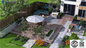 MINIATURE GARDEN SKETCHUP MODEL