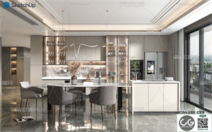 DINING ROOM SKETCHUP MODEL 