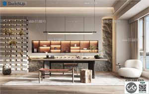 TEAROOM SKETCHUP MODEL