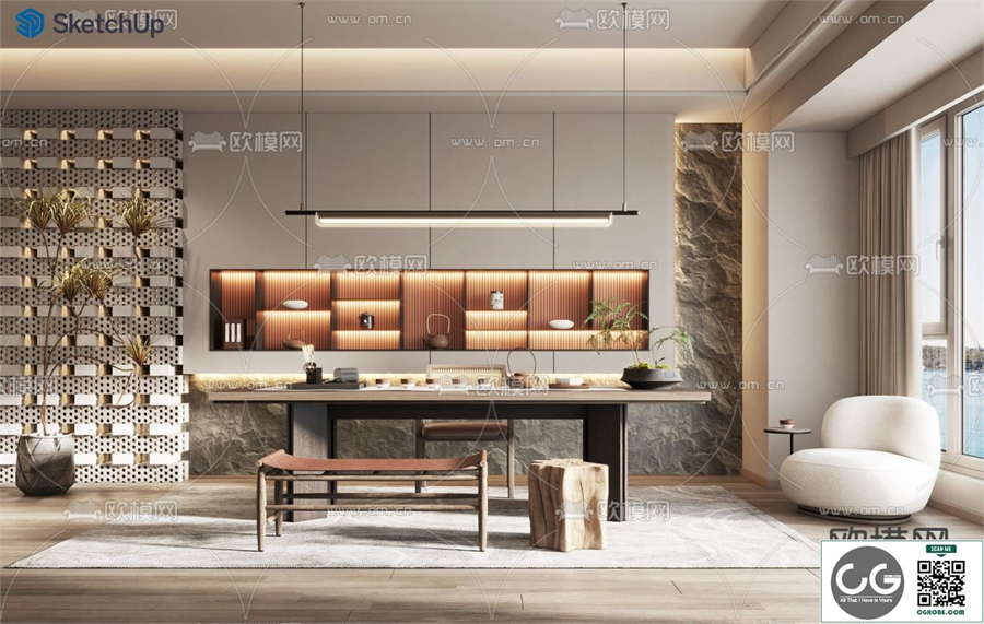 TEAROOM SKETCHUP MODEL