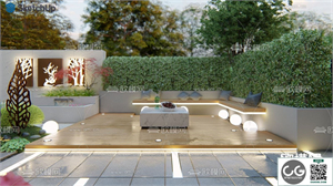 MINIATURE GARDEN SKETCHUP MODEL