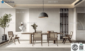 DINING ROOM SKETCHUP MODEL 