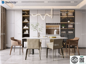 DINING ROOM SKETCHUP MODEL 