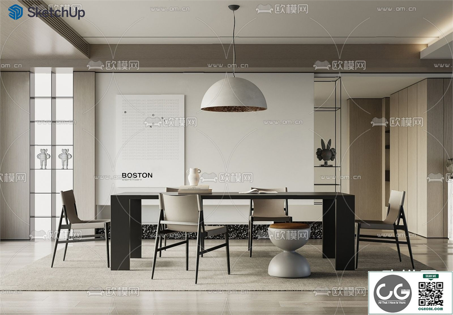 DINING ROOM SKETCHUP MODEL 