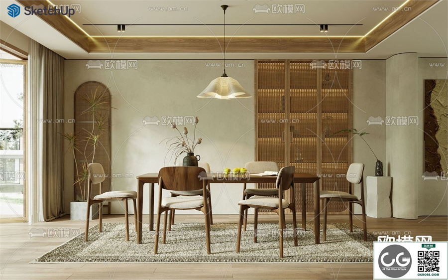 DINING ROOM SKETCHUP MODEL 