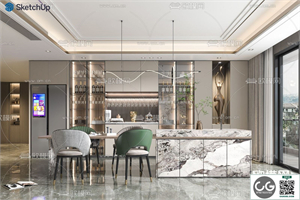 DINING ROOM SKETCHUP MODEL 