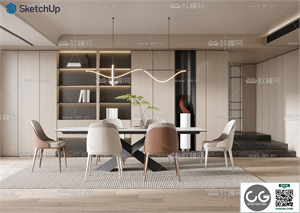 DINING ROOM SKETCHUP MODEL 