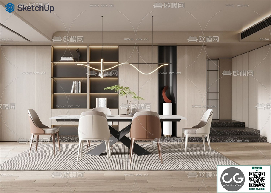 DINING ROOM SKETCHUP MODEL 