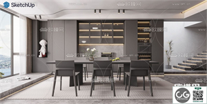 DINING ROOM SKETCHUP MODEL 
