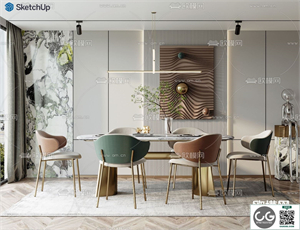 DINING ROOM SKETCHUP MODEL 