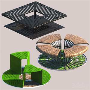 Tree Bench Grates