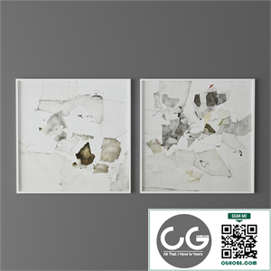 Set of abstract paintings 3